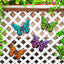 4 Mariposas Metal 9.6" Decoración Exteriores Jardín