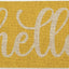Tapete amarillo Hello Spring para hogar 17x29"