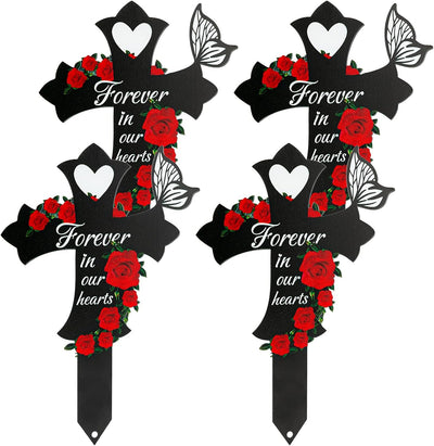 4 Pzas Decoraciones Tumba Cementerio Hijo Papá Mamá