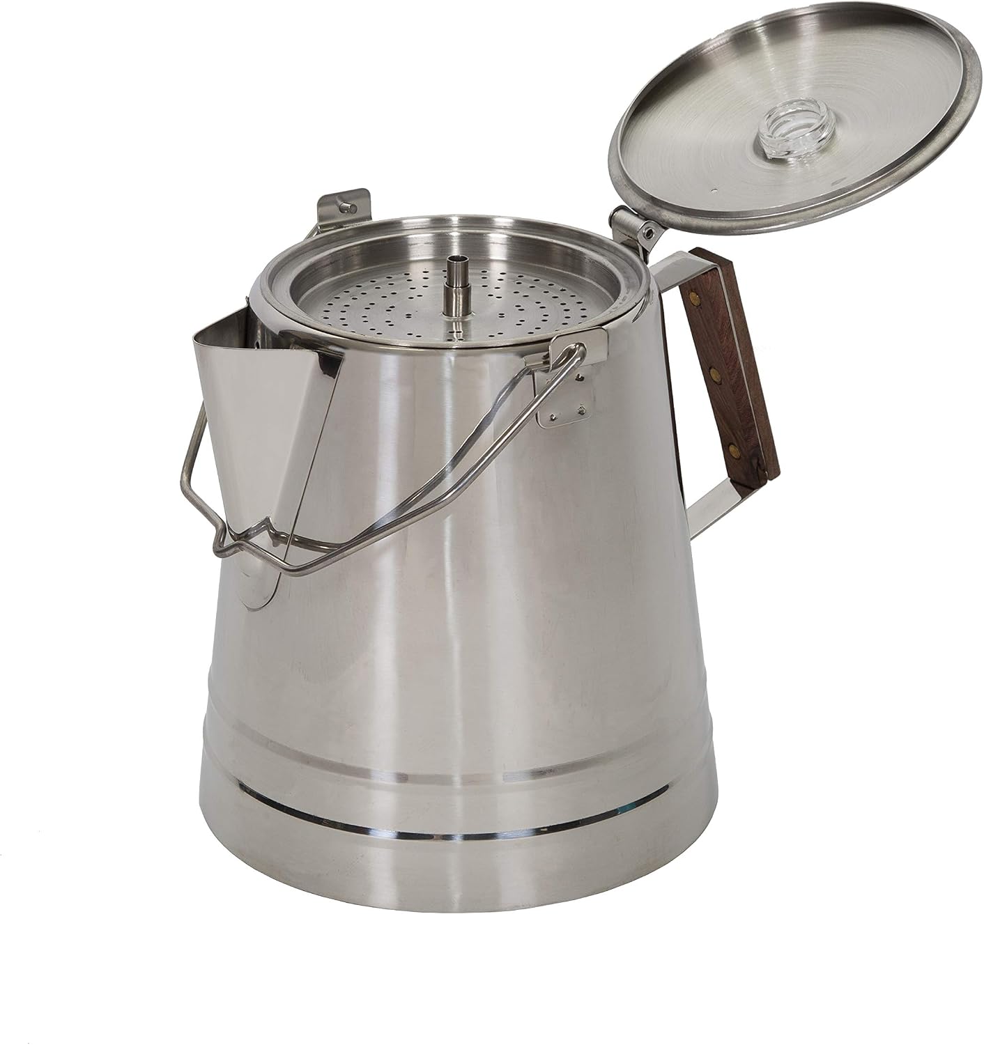 Cafetera Percoladora Acero Inox 28 Tazas Plata