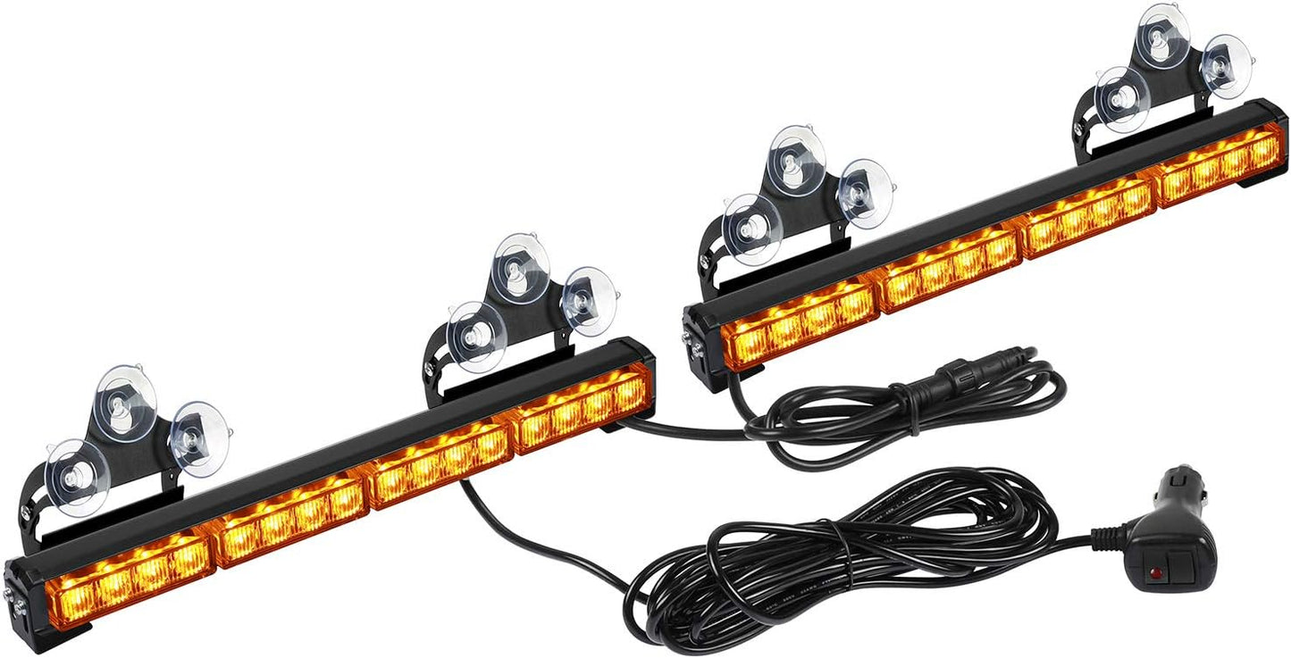 Barra luz LED intermitente 2x16.8pulg para asesor tráfico