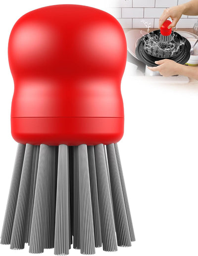 Cepillo cocina ergonómico para trituradora de pollo rojo