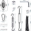 Kit accesorios vela 6pulg toldo tensores al aire libre 235uds
