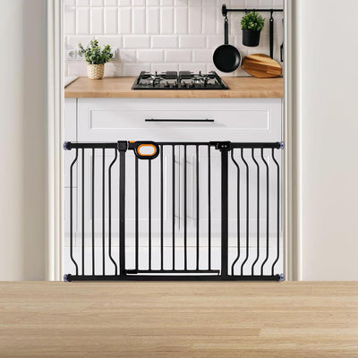Puerta seguridad bebé ajustable para escaleras 29-52pulg