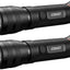 Linterna LED recargable 1000 lúmenes impermeable pack 2
