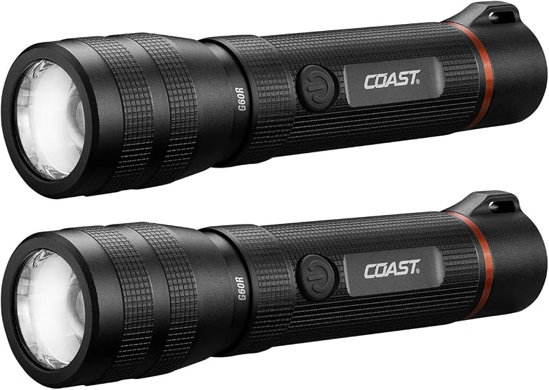 Linterna LED recargable 1000 lúmenes impermeable pack 2