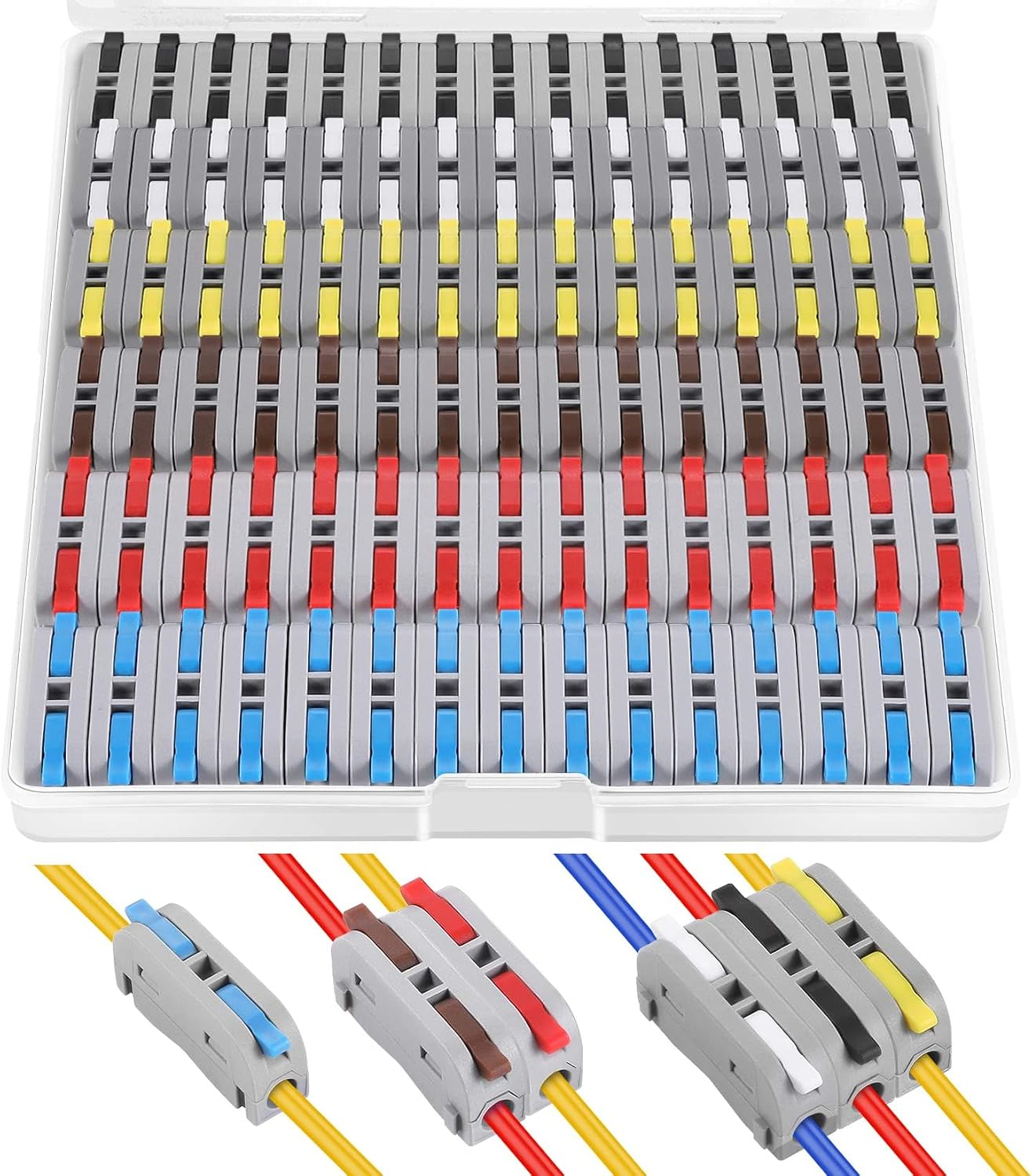 60 Pzas Conectores Cable Eléctrico 28-12 AWG