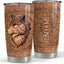 Vaso estilo vikingo madera 20-30oz con tapa regalo hombre