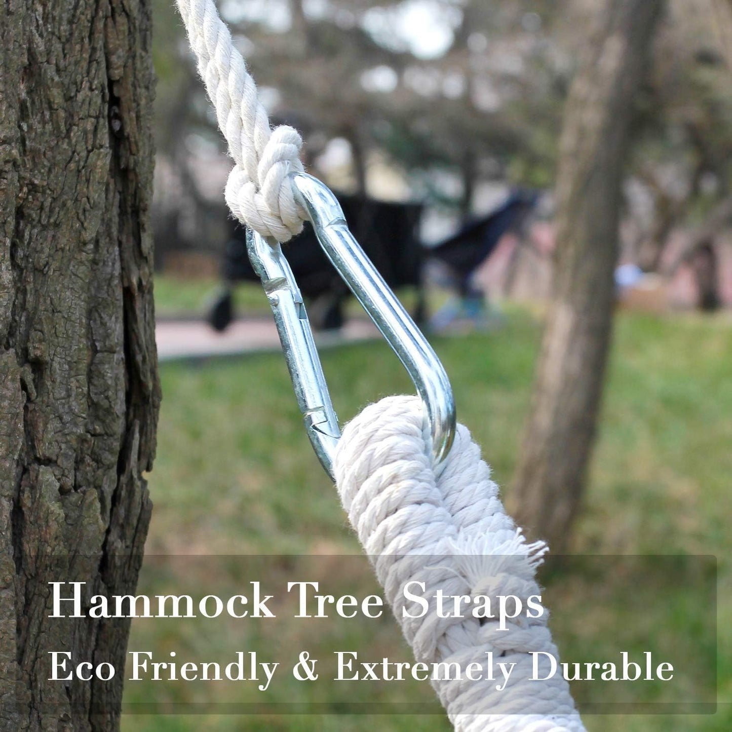 2 Correas para árbol columpio hamaca 13ft con ganchos camping