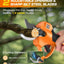 Tijeras podar eléctricas inalámbricas 1000W 2Ah con LCD