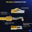 Cable Ethernet Cat6 UTP 100pies Amarillo