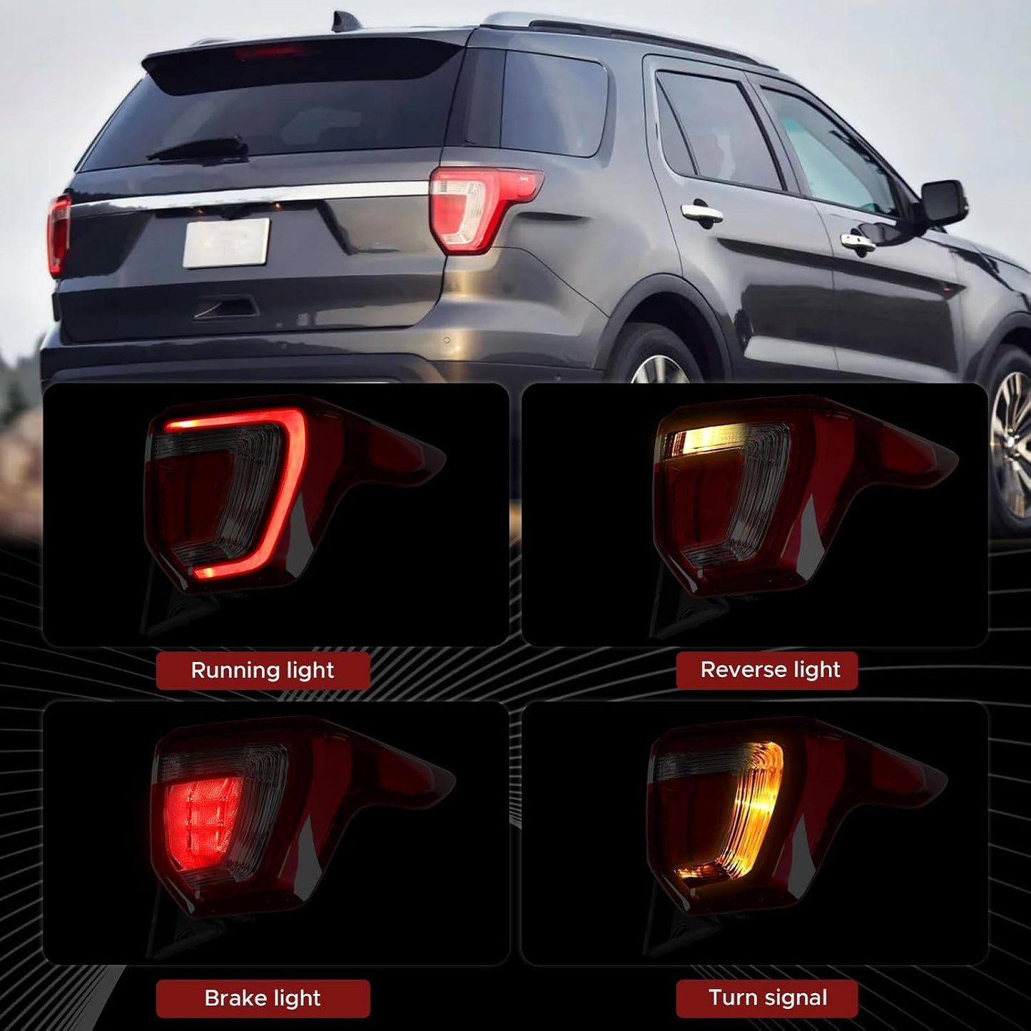 Conjunto luz trasera Ford Explorer 16-19 FB5Z13404A