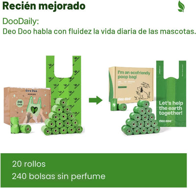 Bolsas excremento perro asas 240uds a prueba fugas