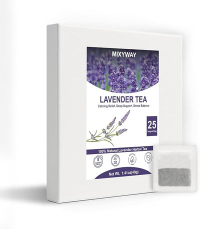 Bolsas de tetera lavanda 1.76oz 25 pzas