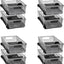 Organiz. 2 niveles multiusos con asas 4 pzas carbono