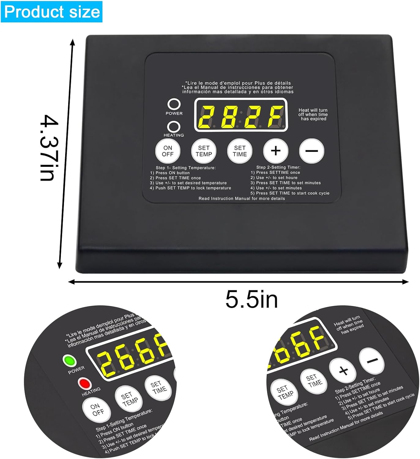 Kit termostato digital para Masterbuilt ESQ30B y más modelos