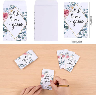 200 Paquetes Semillas Autoadhesivas Let Love Grow Boda