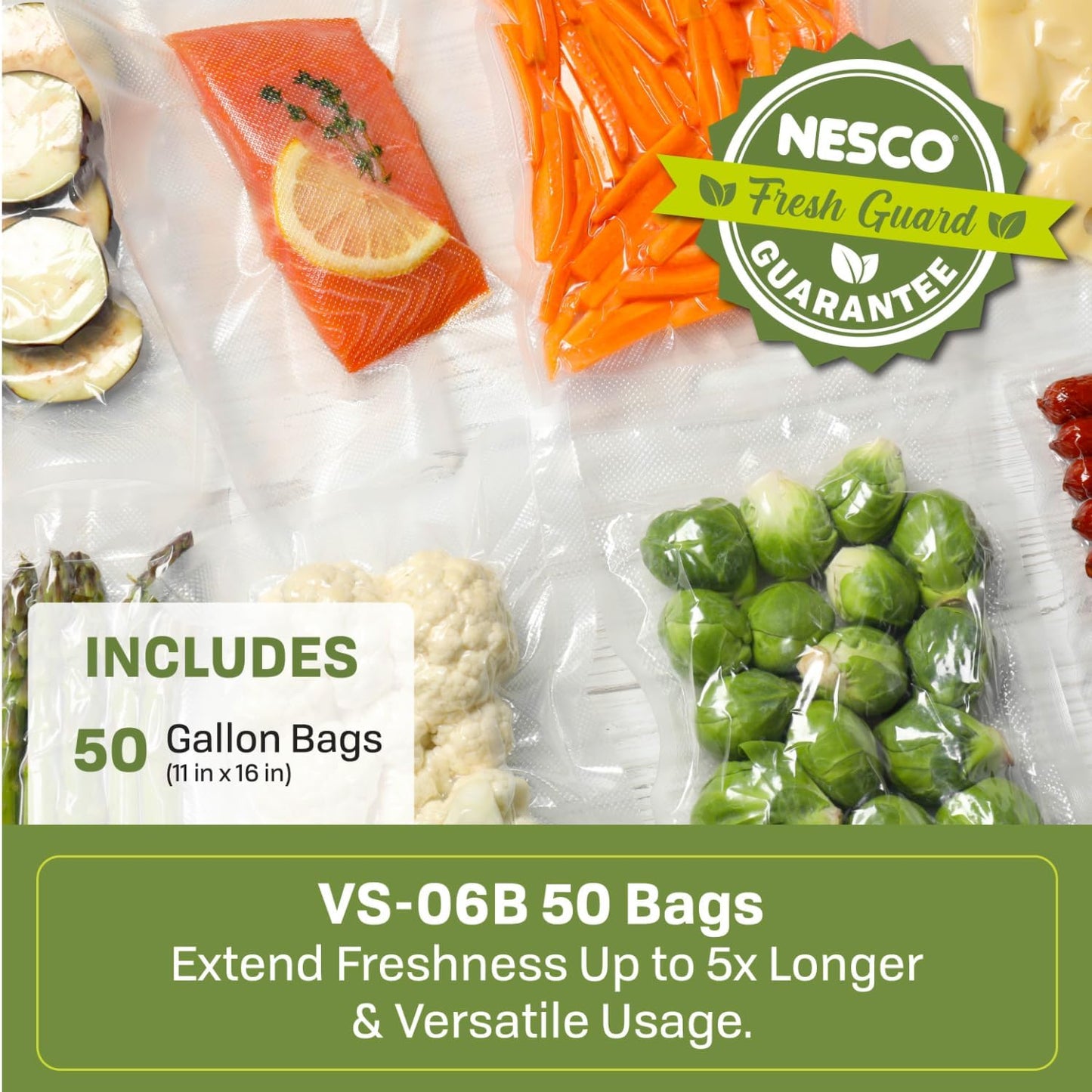 Bolsas selladoras vacío manual VS-10HB 24 Uds transparentes
