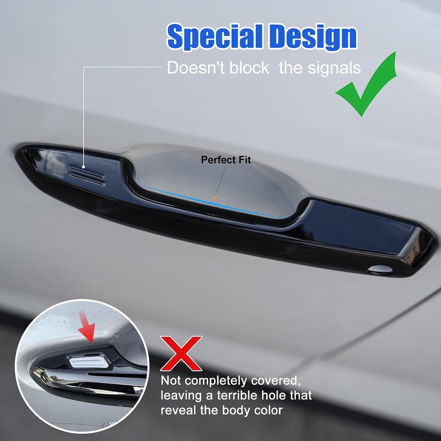 Protector manija puerta Toyota RAV4 Highlander negro