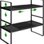Estante metal apilable para especias 16.5-27"