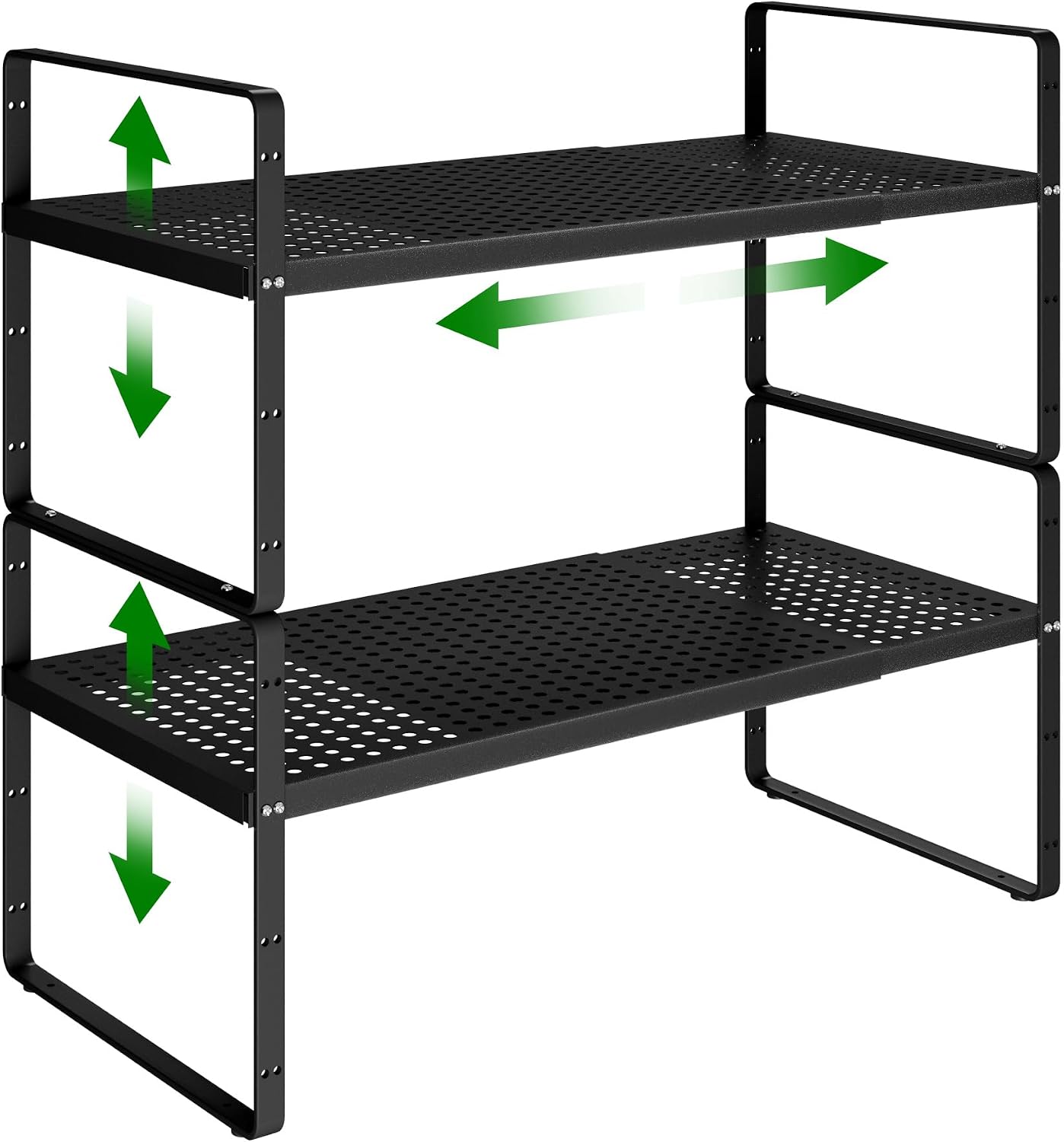Estante metal apilable para especias 16.5-27"