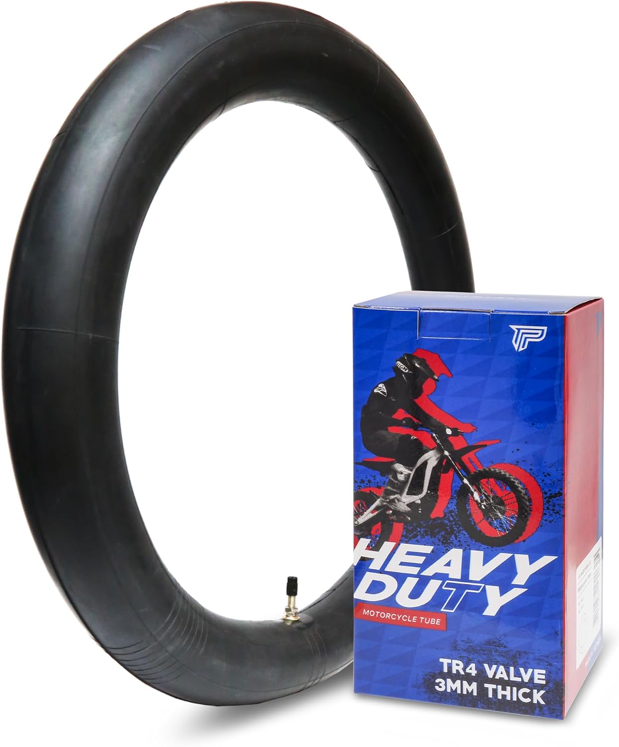 Cámara aire motocicleta 3mm butílica válvula TR4