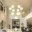 Candelabro Sputnik 10 luces LED regulable color dorado