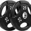 Set platos uretano 85lb 25x10x5x2.5 pulg acabado premium