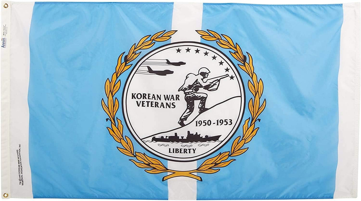 Bandera veteranos guerra coreana 3x5ft
