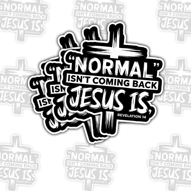 Sticker Fe Cristiana 3 Pzas para Laptop Botella Vaso