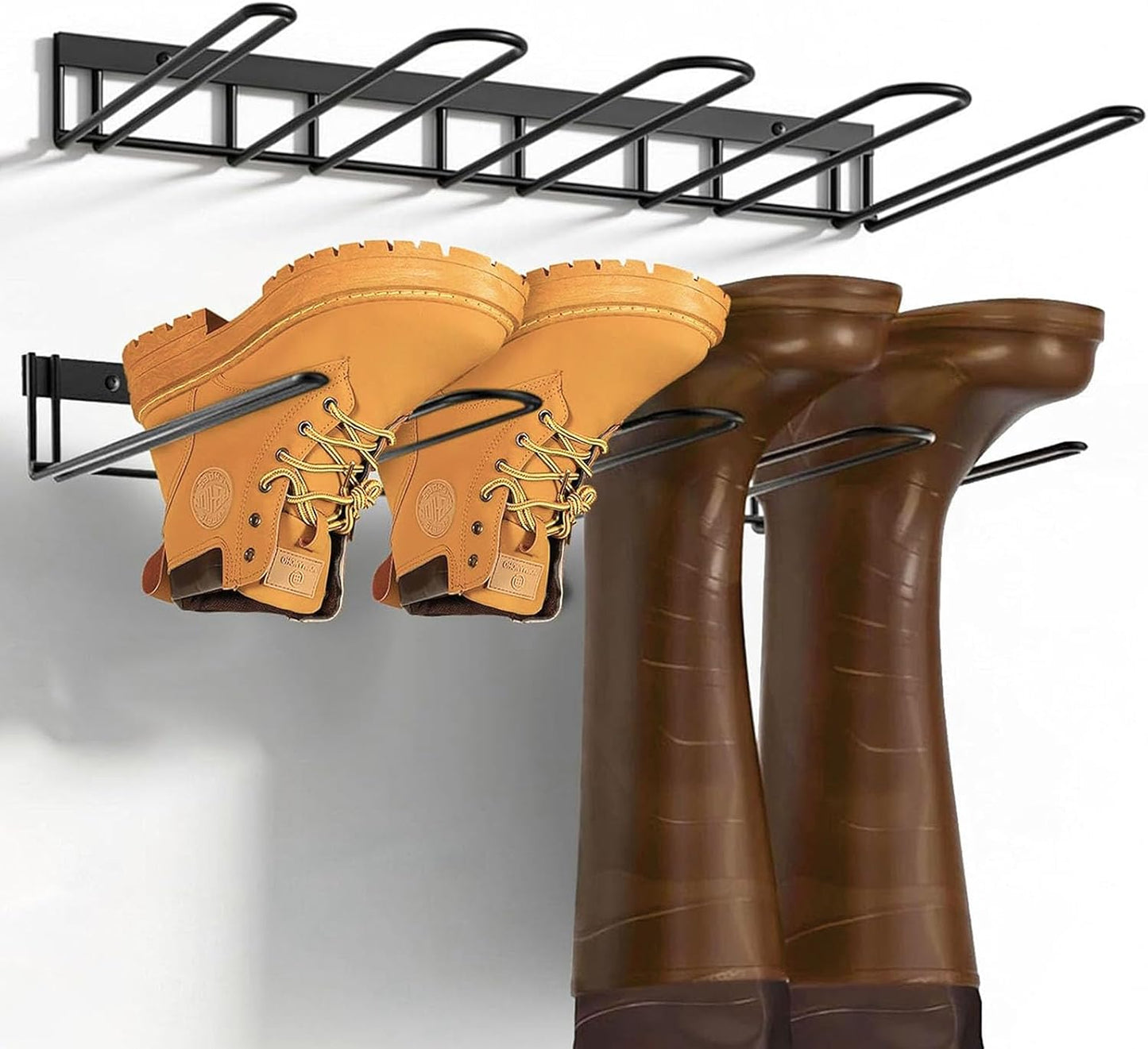 Estante para botas 4 pares perchas metal resistentes