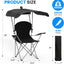 Silla descanso toldo camping 21.6x21.6x36pulg negro