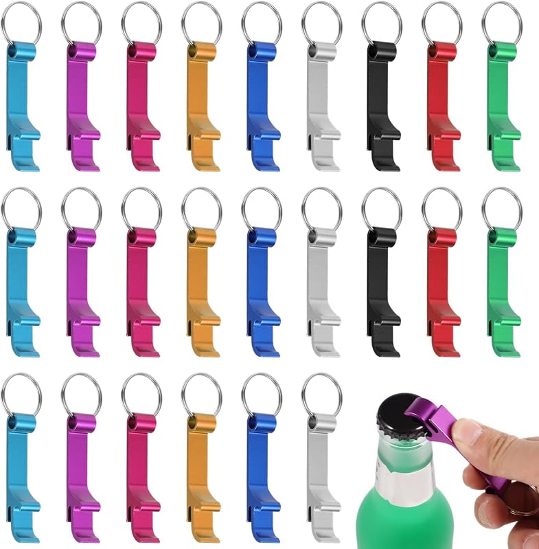 200 Llaveros Abrebotellas Coloridos para Refrescos y Jugos