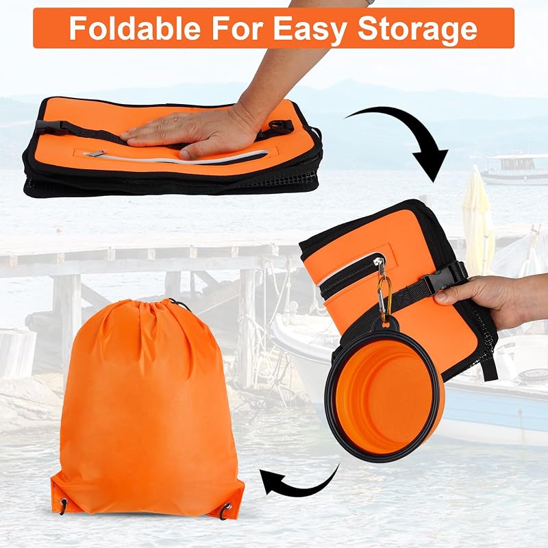 Cesta pesca flotante plegable con cuenco cebo y correa