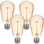 Bombilla LED Edison E26 regulable 4.5W blanco suave pack 4