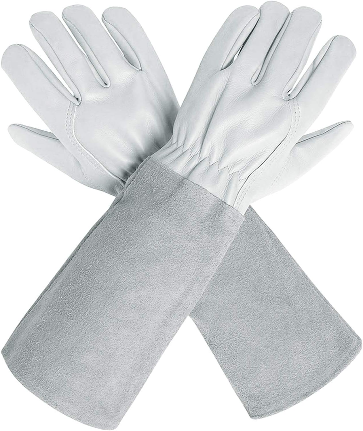 Guantes poda piel cabra y oveja protege brazos hasta codo