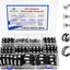Kit 232 abrazaderas acero inox 6 tamaños
