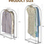 Bolsas colgar ropa transparentes 10pulg set 4 para armario