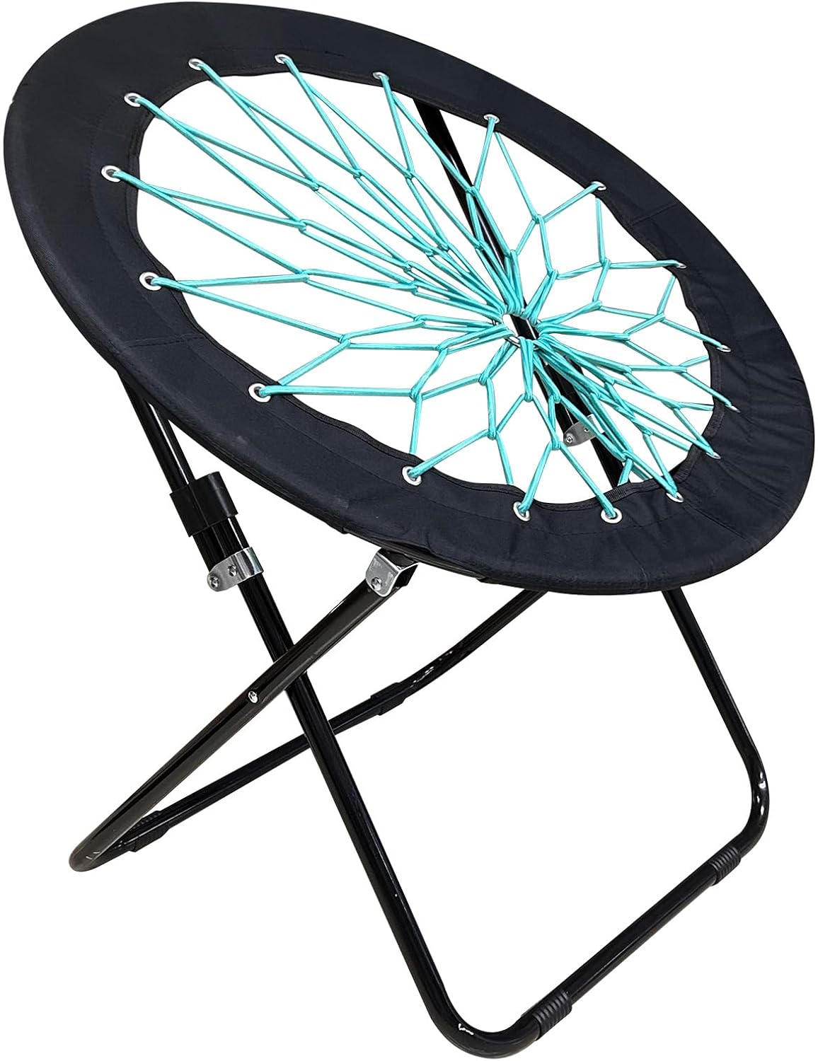 Silla Bungee plegable camping negro