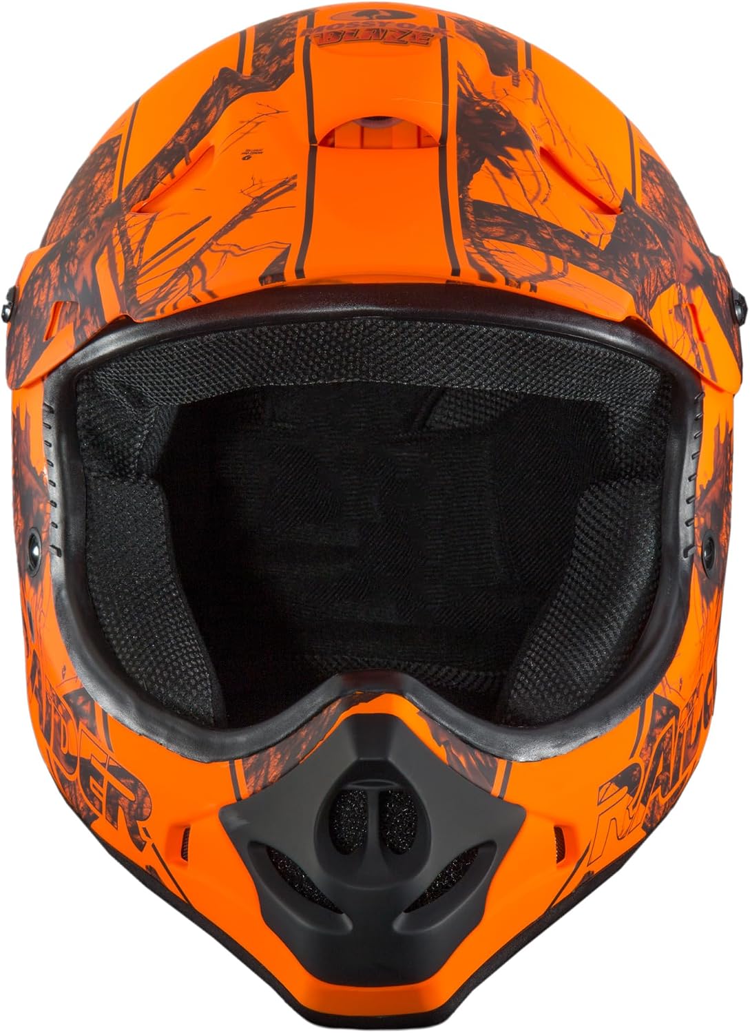 Casco MX Todoterreno Unisex X-Large Camuflaje Naranja