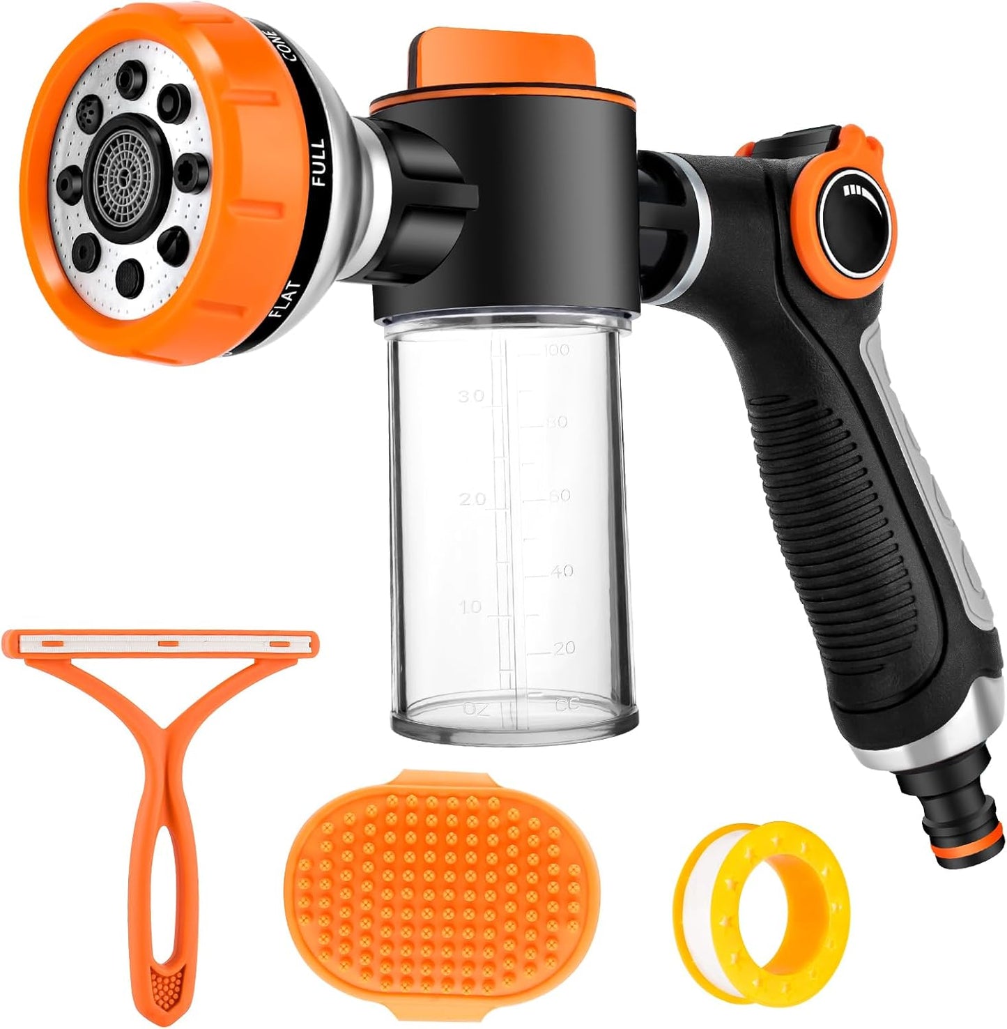 Accesorio manguera perro con dispensador jabón 8 patrones
