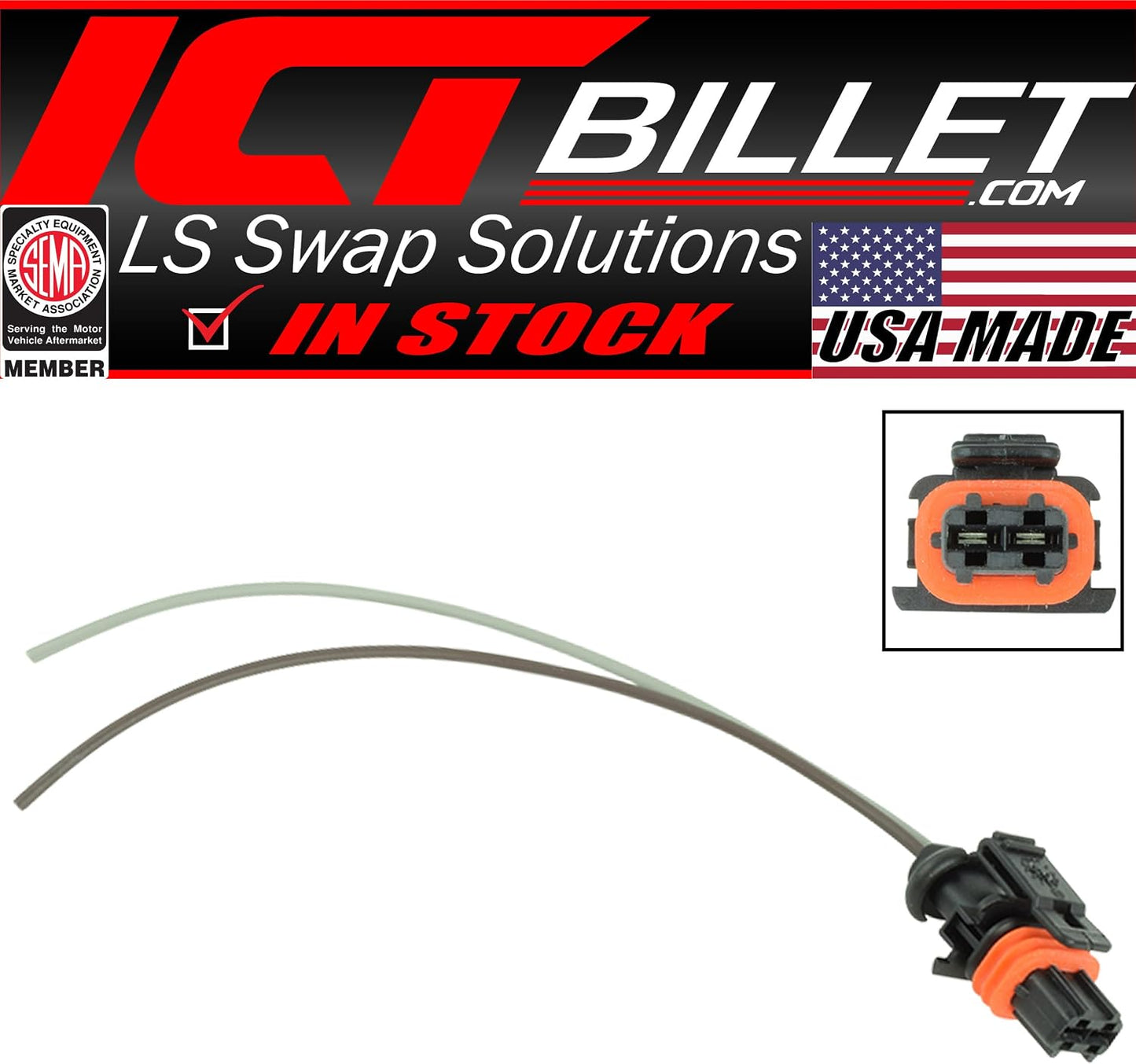 Conector alternador LS 2 pines LS2 LS3 LS7 LH6 L92