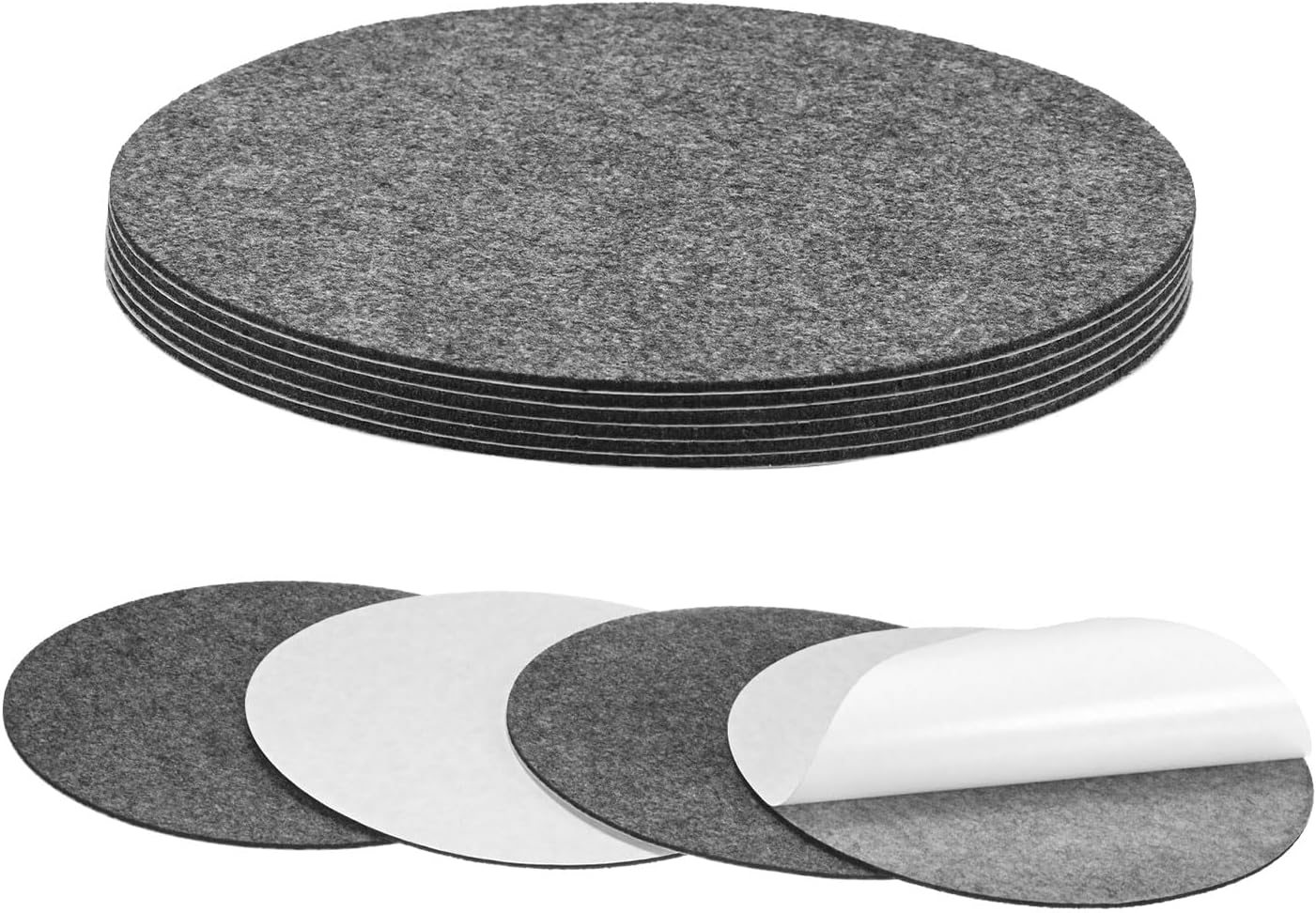 10 Bases Lámpara Fieltro 7pulg Autoadhesivas Muebles Bricolaje