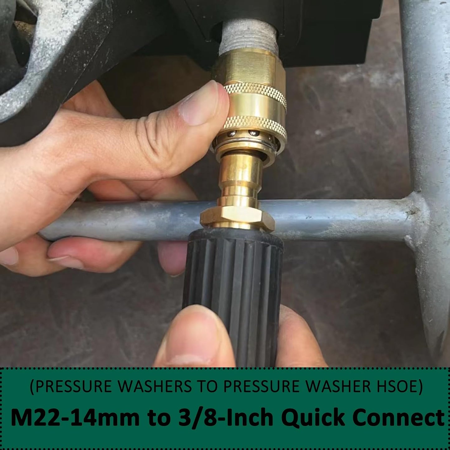 Adaptador M22 0.551" 3/8" 5000 PSI