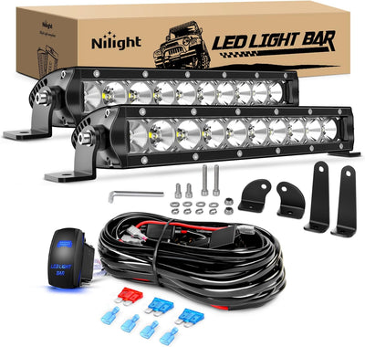 Barra Luz LED 11" 50W 5000LM Antiniebla Camioneta
