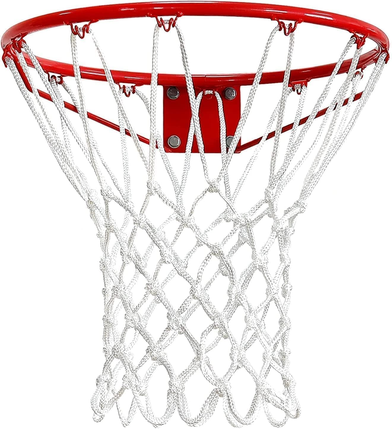Red baloncesto 2 pzas para cadena 12 bucles color blanco