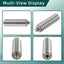 Pack 2 montaje antena CB SS-3H 3/8-24" acero inox
