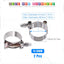 2 Abrazaderas manguera acero inox perno T 1.614-1.811pulg
