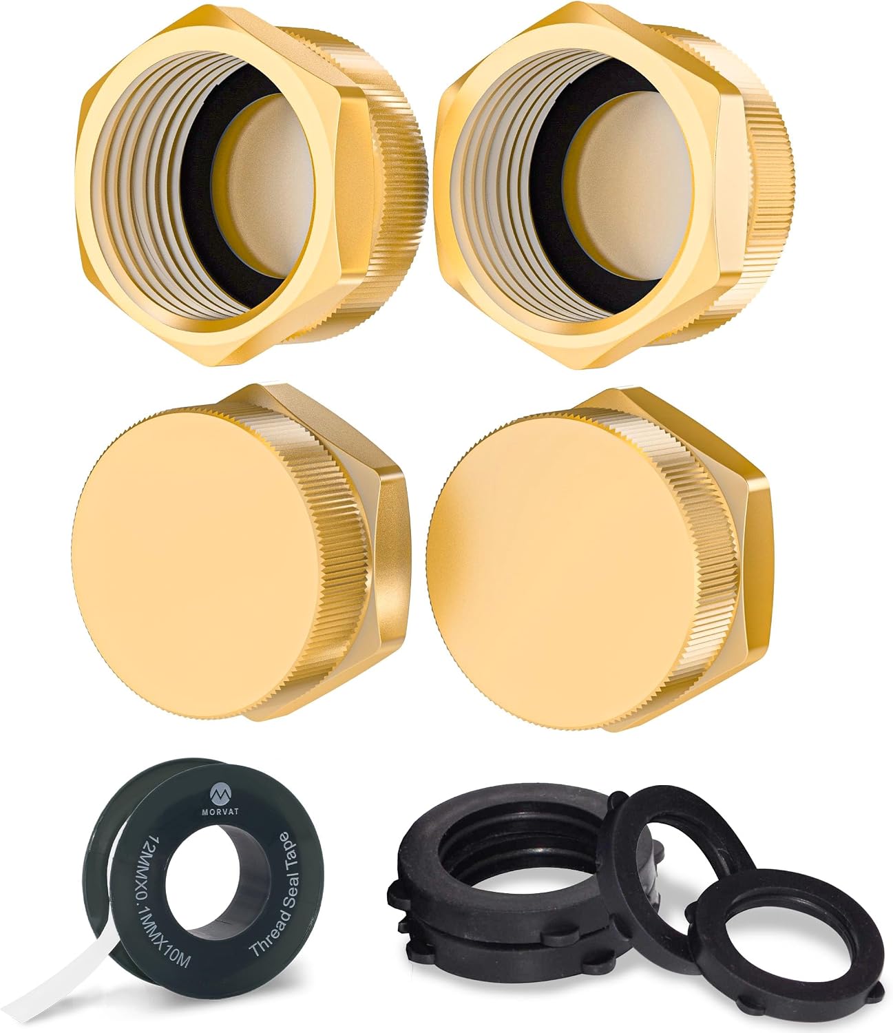 Conector latón manguera jardín ¾pulg cubierta grifo