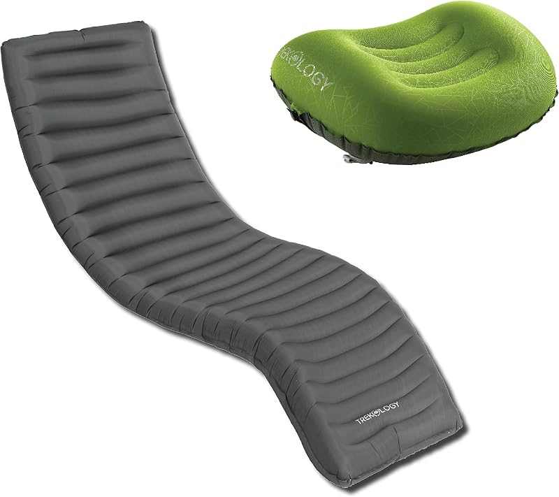 Almohadilla dormir inflable compacta ergonómica camping